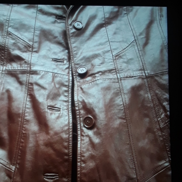 Authentic 1970’s Berman's Leather Car Coat CORDOVAN - Picture 9 of 16